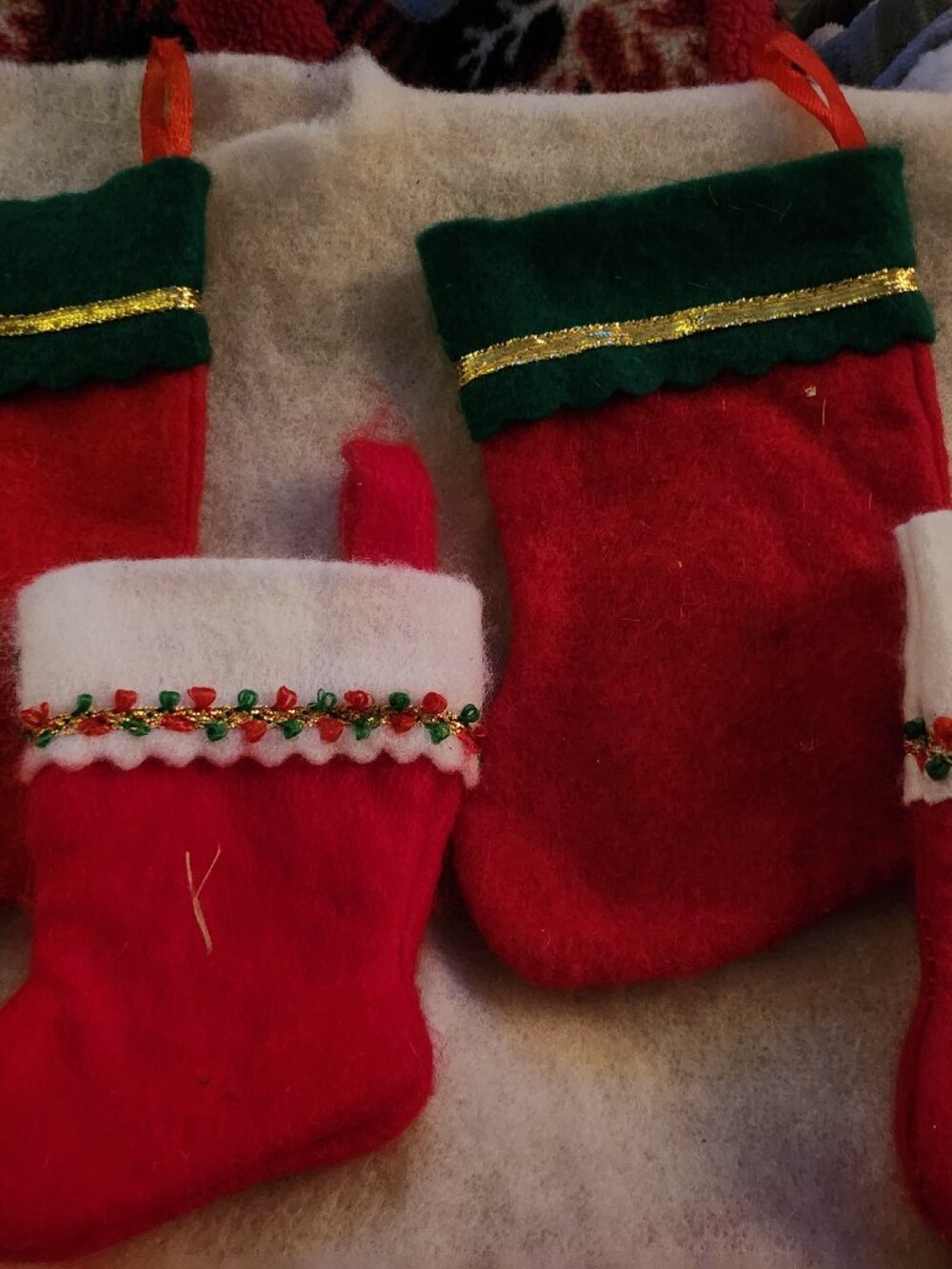 LOT OF MINI CHRISTMAS STOCKINGS